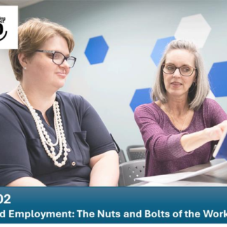 Supported Employment Training Project: The Nuts & Bolts of the Work
